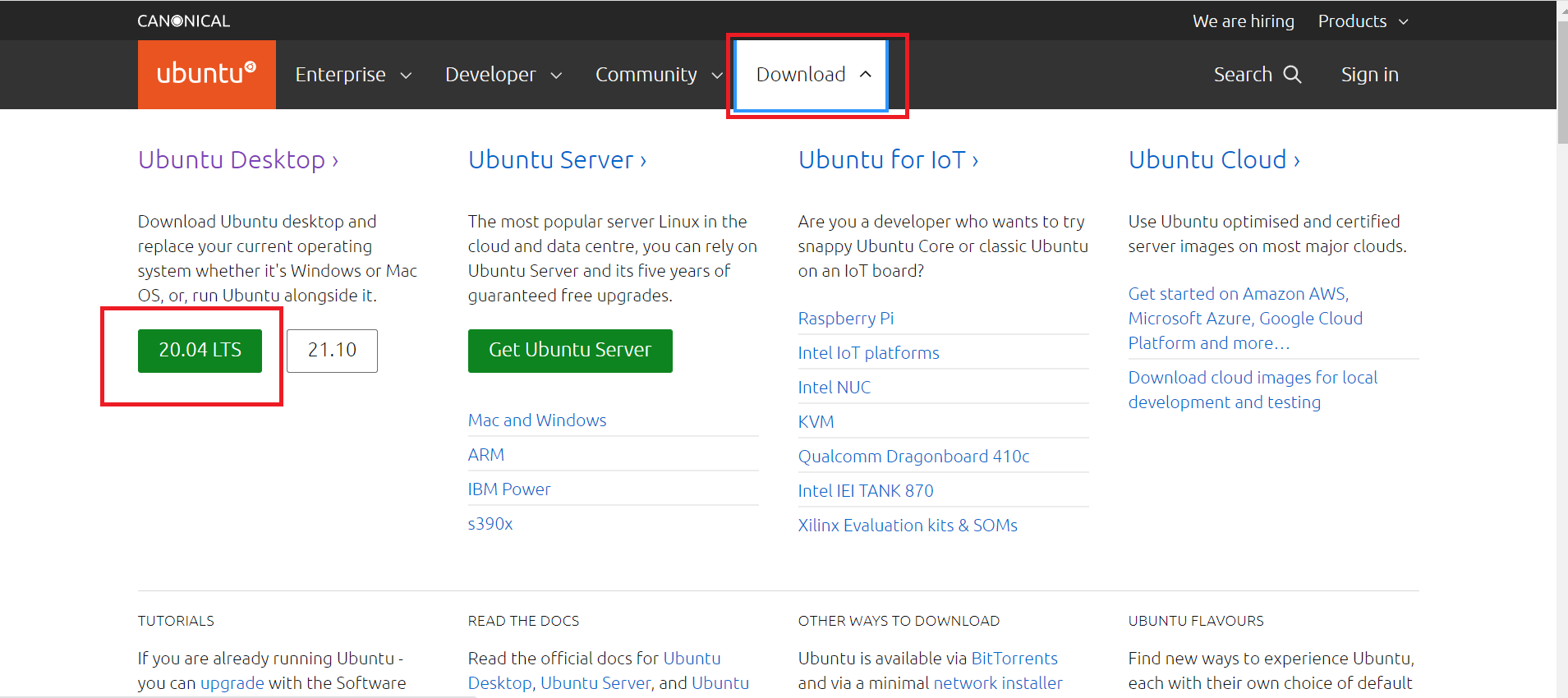 下载Ubuntu